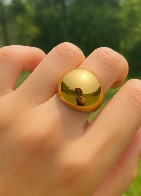 Make a statement with the Olympia Ring in 18K gold plating—bold, sculptural, and modern. A powerful piece for confident women in Hong Kong.