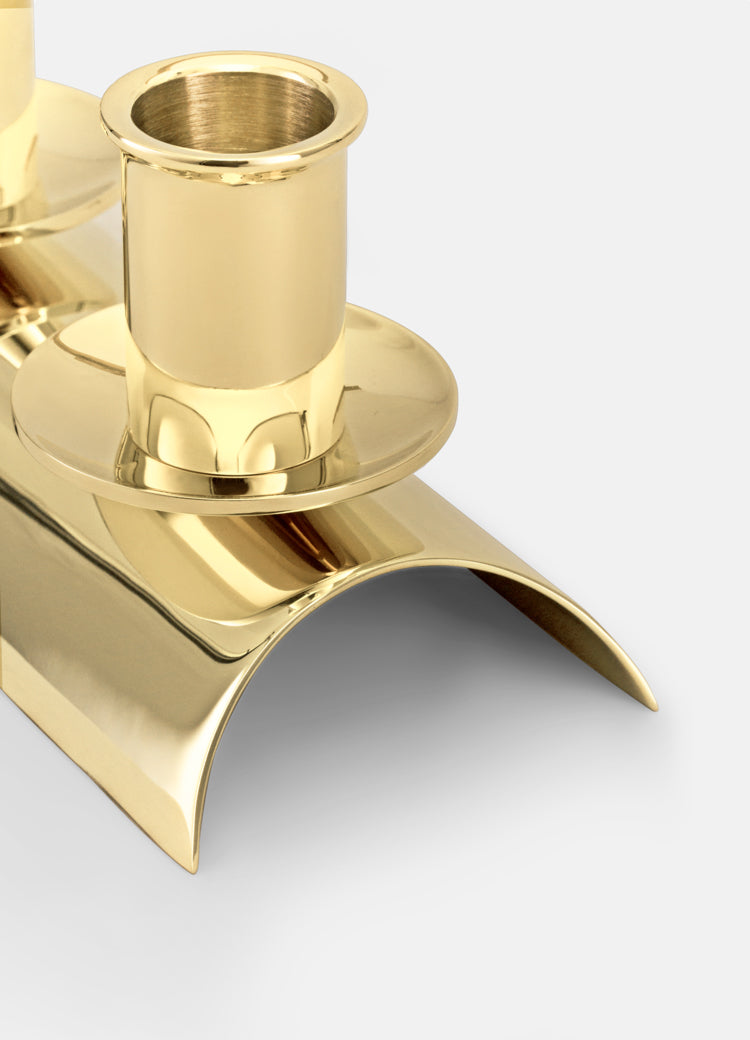 Candle Holder | Advent | Gold plated