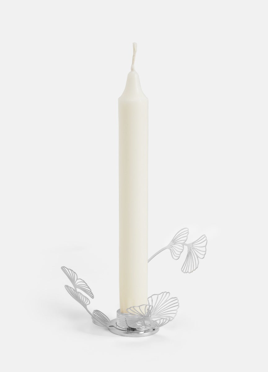 Candleholder | Silver BK.FLWR Small | Bernadotte & Kylberg