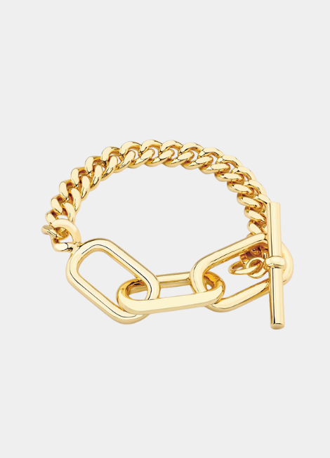 Duo Chain Bracelet – 18K Gold Plated Layered Chain Jewelry for Women in Hong Kong