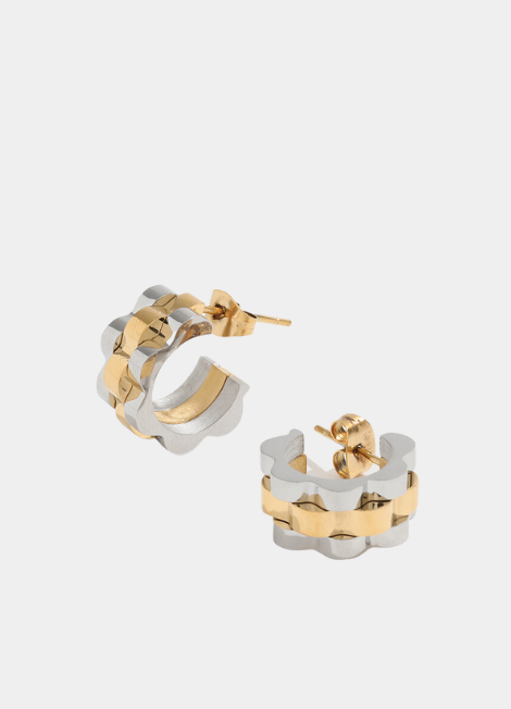 Earrings | Chunky Band | Two Tone