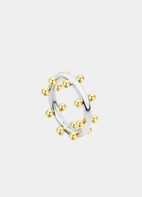 Ring | Gloria Golden Drops | Two Tone | 18K Gold Plated