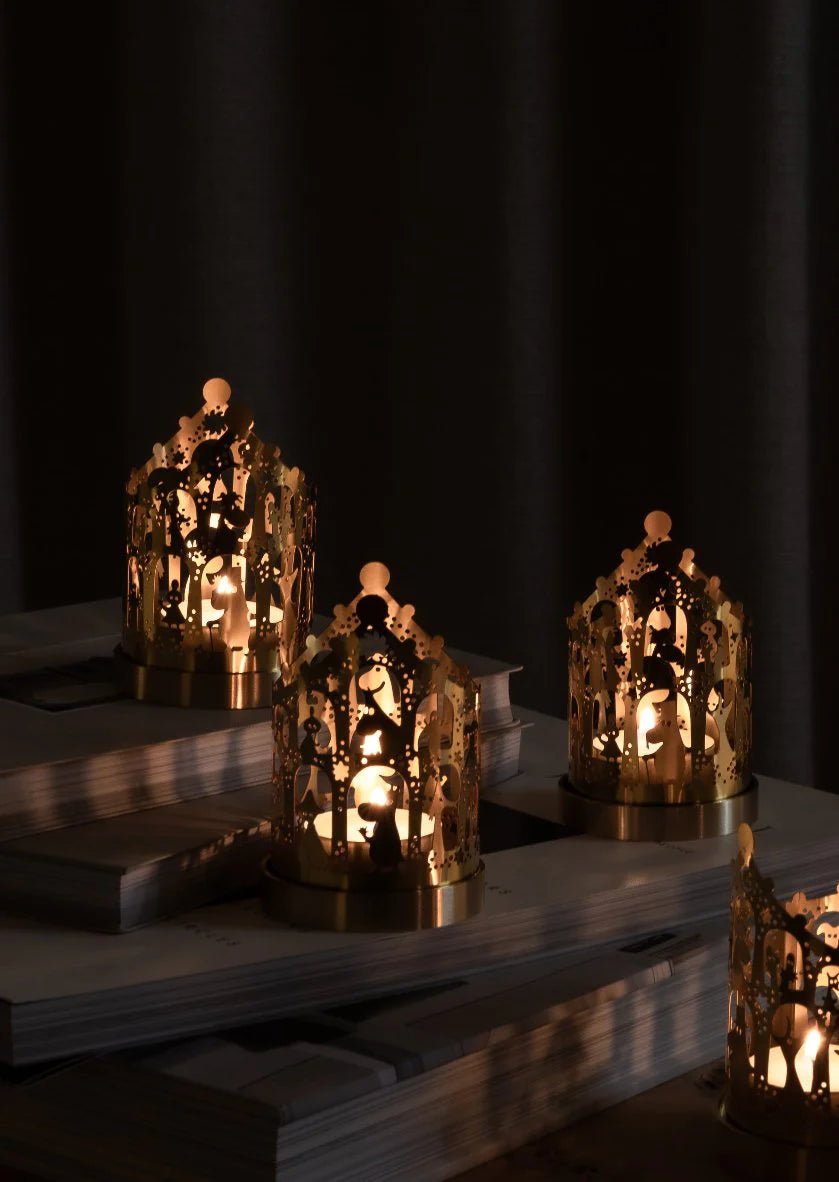 Candle Holder | Moomin Lantern Small | Brass