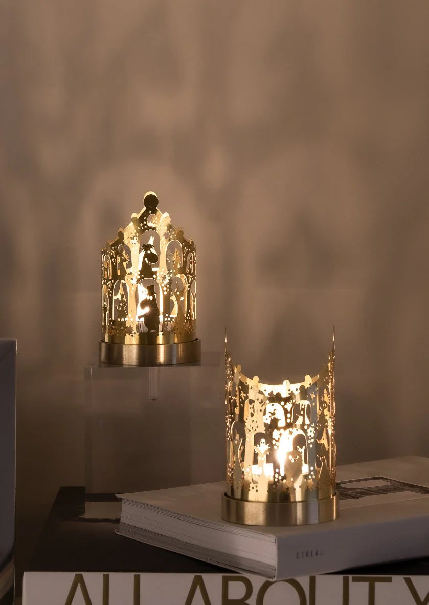 Candle Holder | Moomin Lantern Small | Brass