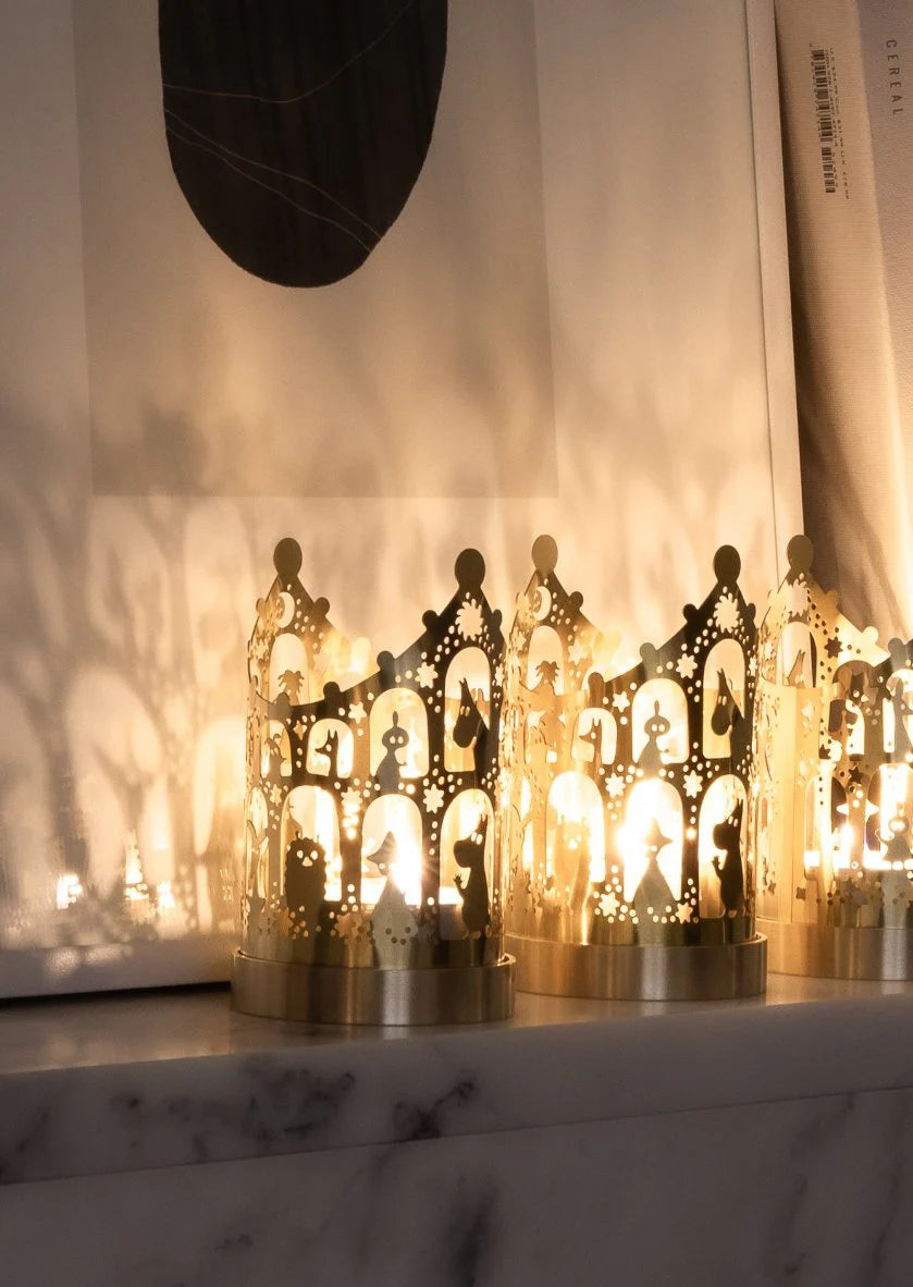 Candle Holder | Moomin Lantern Small | Brass