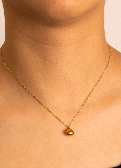 Necklace | Droplet Pendant | 18K Gold Plated
