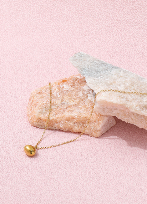 Necklace | Droplet Pendant | 18K Gold Plated