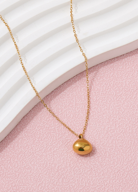 Necklace | Droplet Pendant | 18K Gold Plated