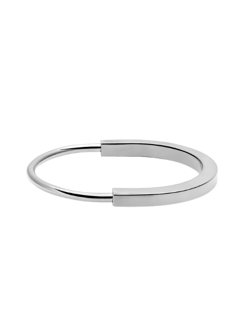 Padlock Bangle – Silver Plated | Chic Lock-Inspired Bracelet for Women in Hong Kong