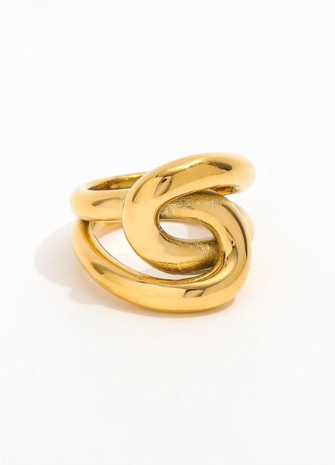 Ring | Kenza Knot | 18K Gold Plated – STOCKHOLM