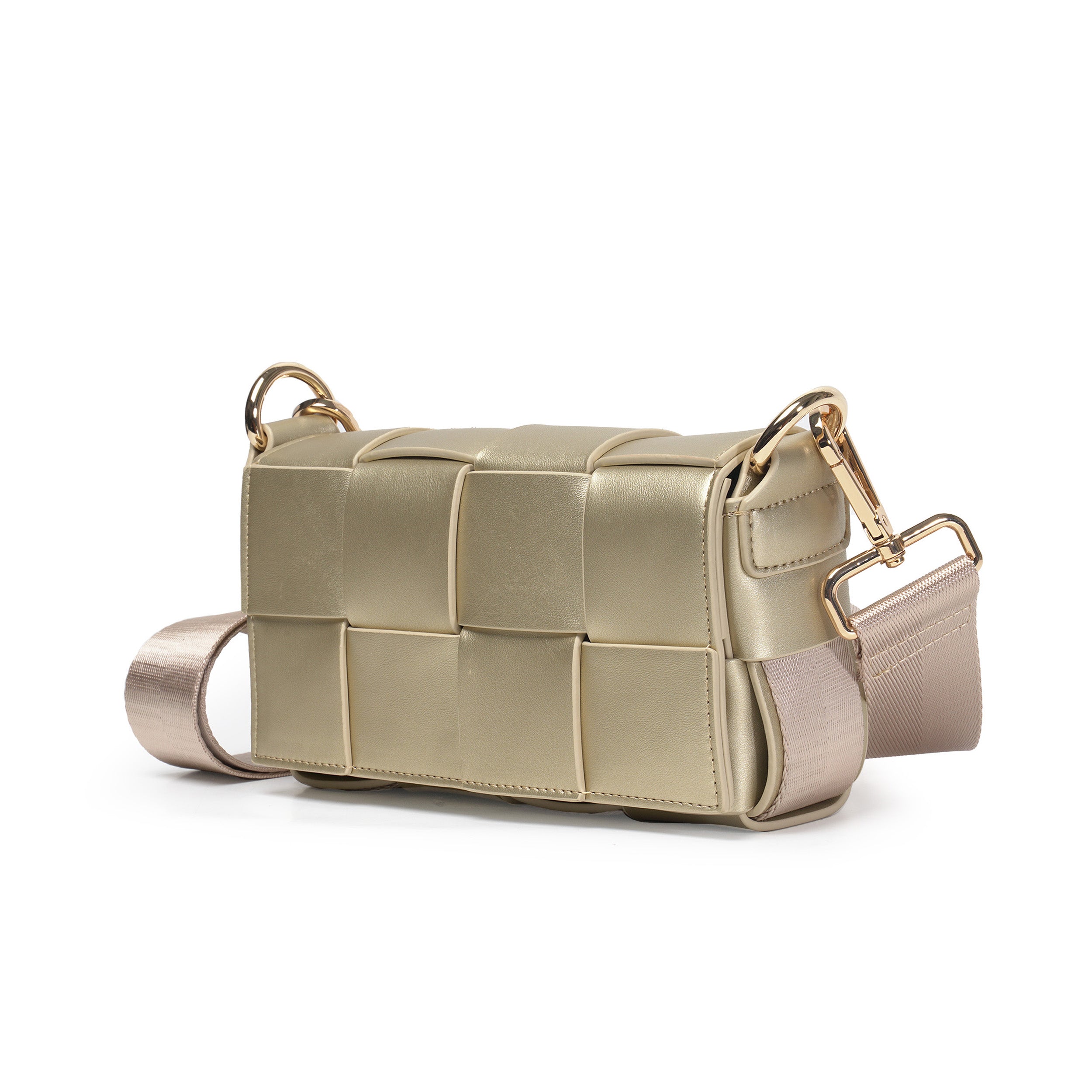 6 in 1 | Braided Waist & Shoulder bag | Gold | Vegan