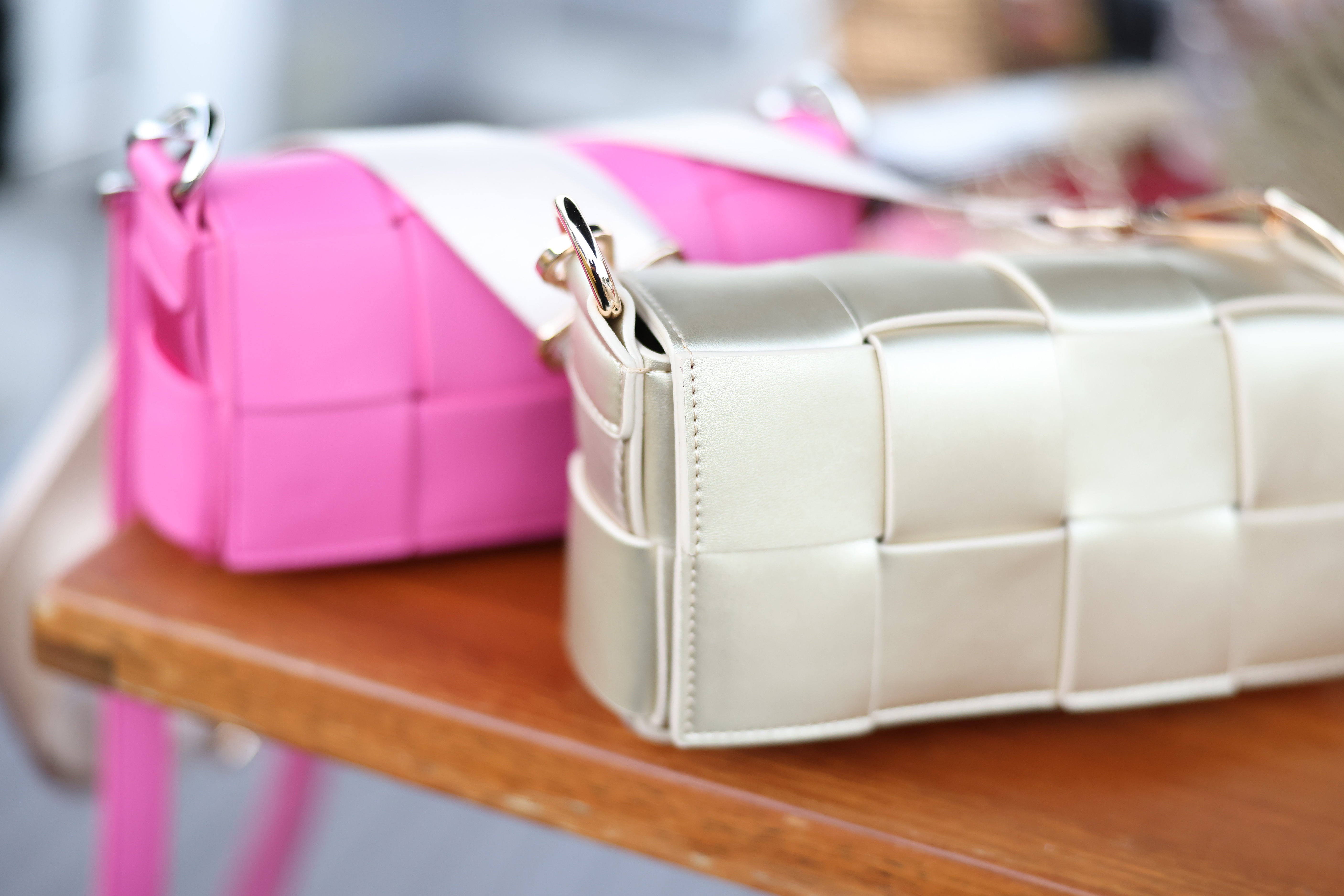 6 in 1 | Braided Waist & Shoulder bag | Barbie Pink | Vegan