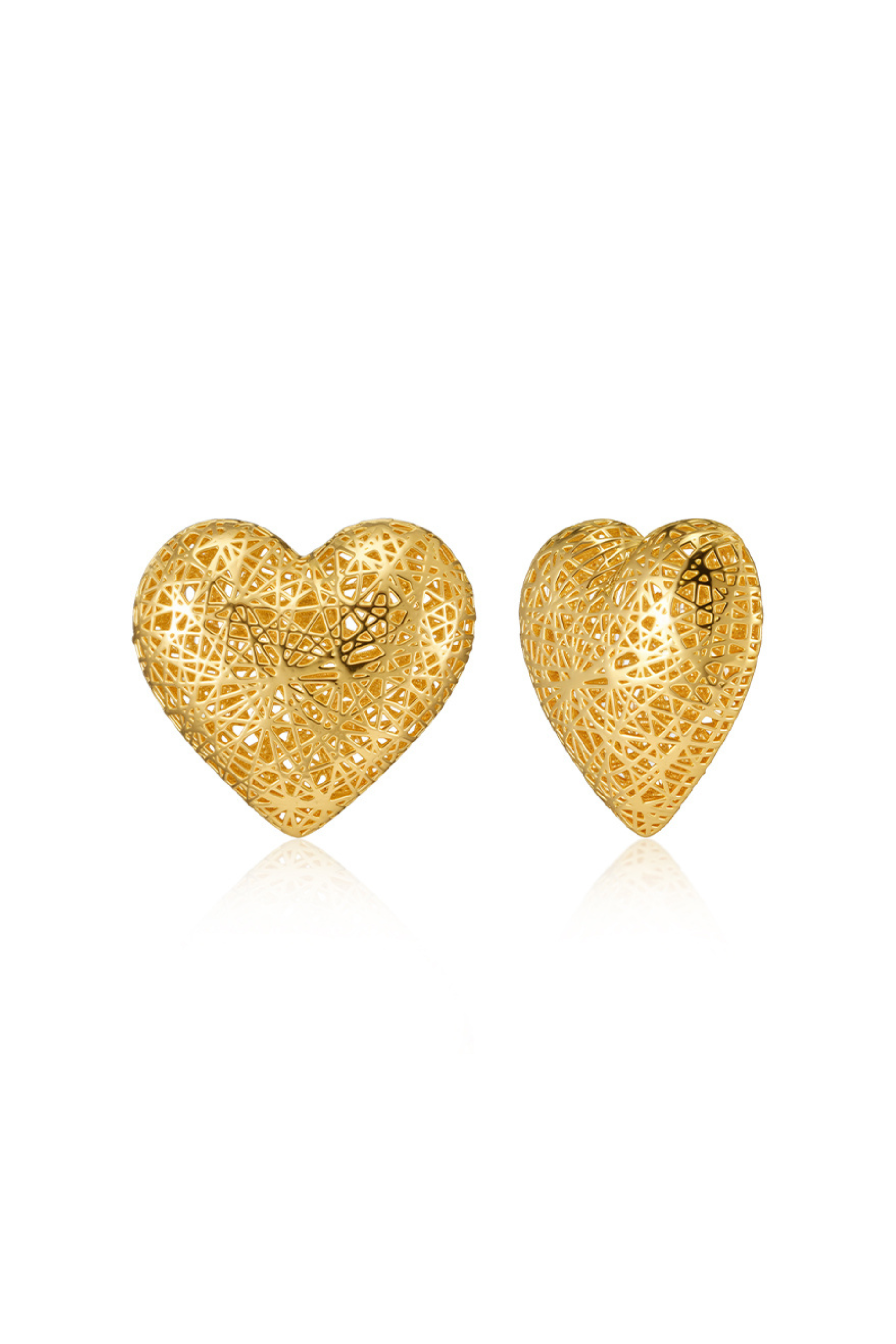 Earrings | Heart Hollow | 18K Gold Plated
