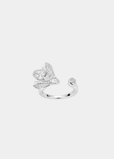 Ring | Elysian Open Bee | Lab Created Zirconia | 925 Sterling Silver