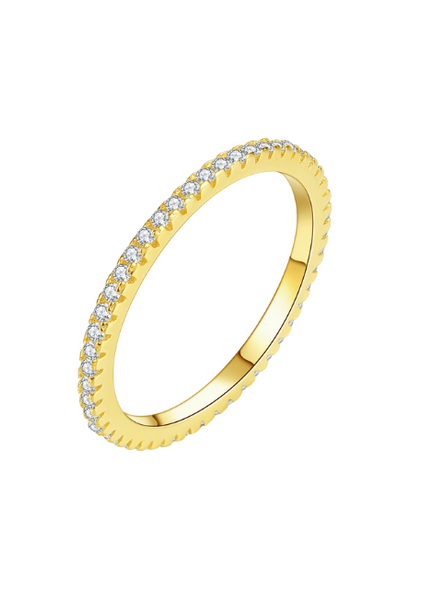 Ring | Luna Eternity Love Band | 18K Gold Plated