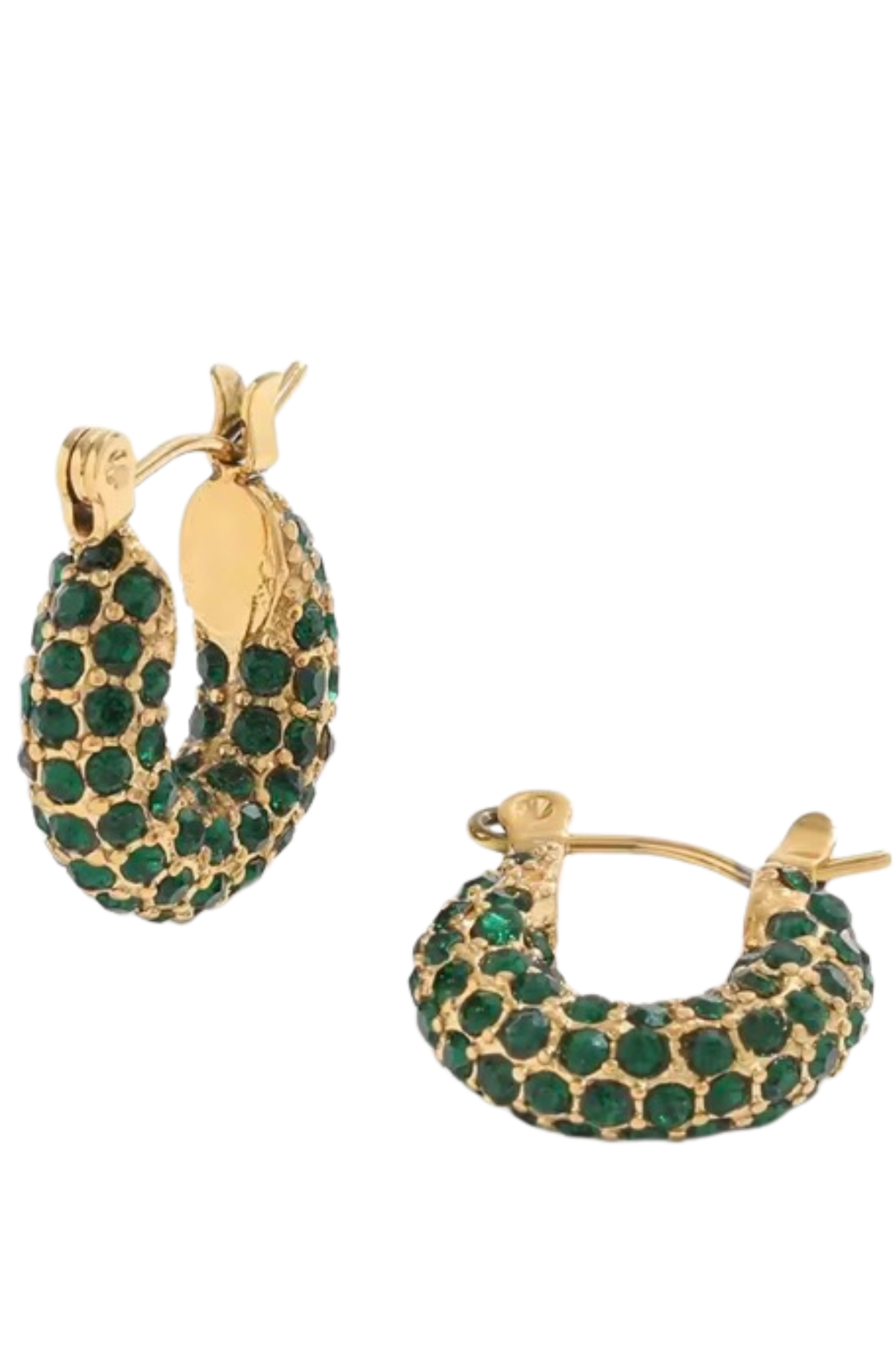 oak-and-ash-pavé-huggies-green-zoe