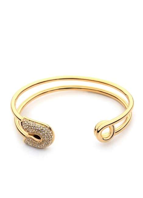 Bangle | Safety Pin | 18K Gold Plated