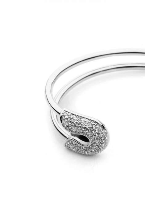 Bangle | Safety Pin | Silver Plated