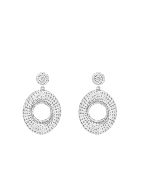 Stella Mini Hollow Earrings – Silver Plated | Sleek Minimalist Hoops for Women in Hong Kong