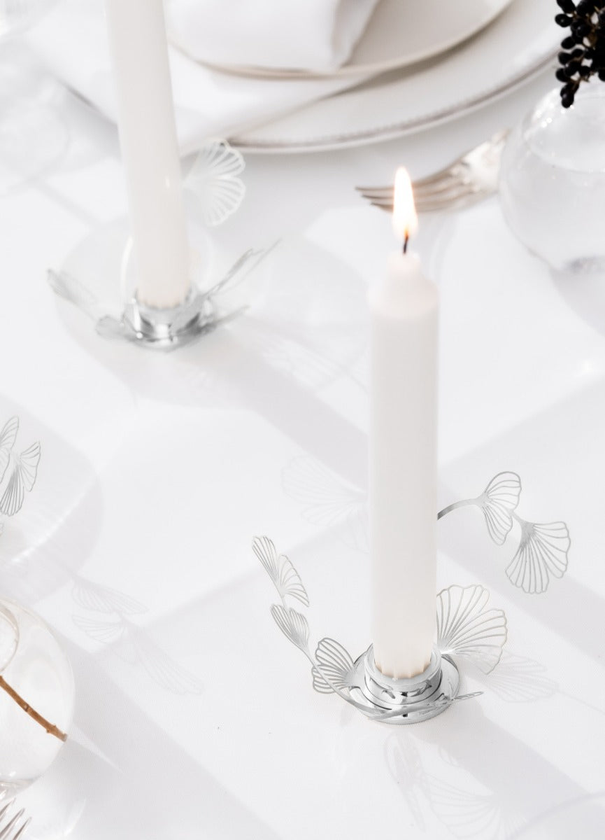 Candleholder | Silver BK.FLWR Small | Bernadotte & Kylberg