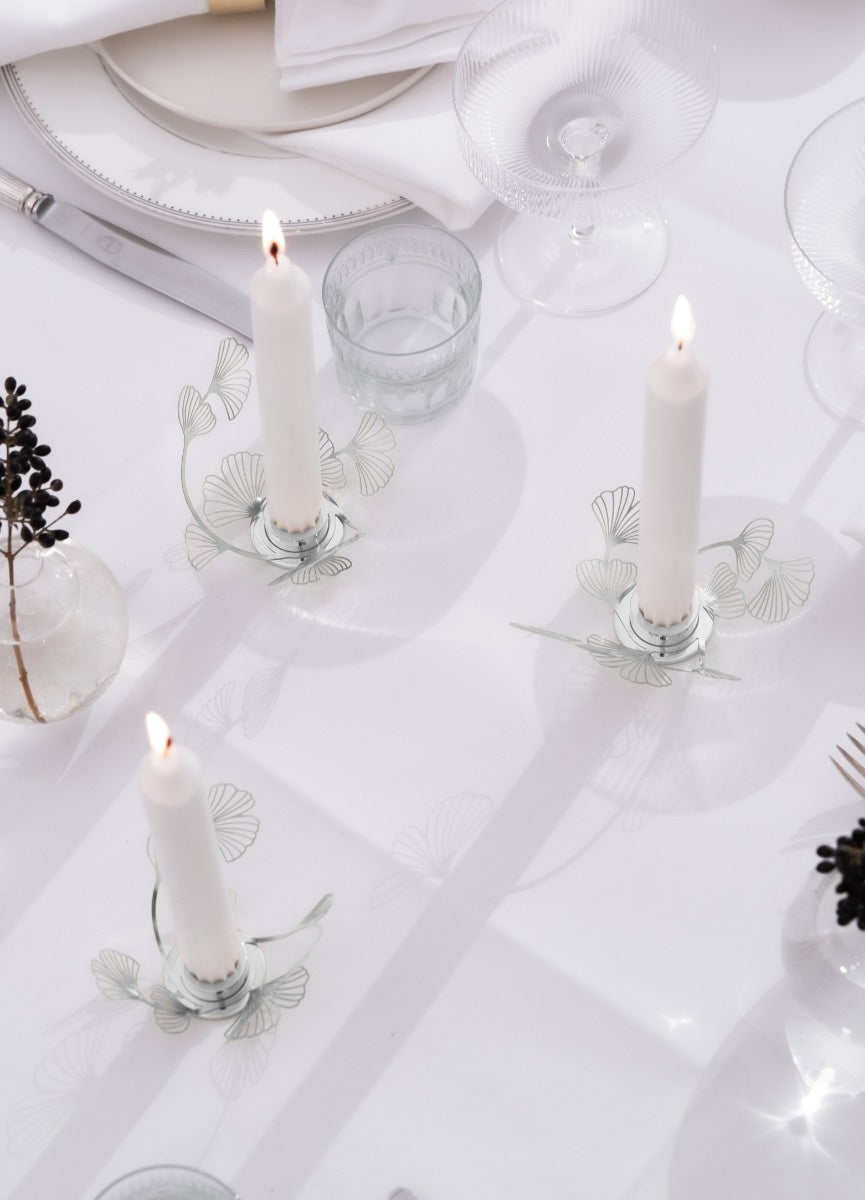 Candleholder | Silver BK.FLWR Small | Bernadotte & Kylberg