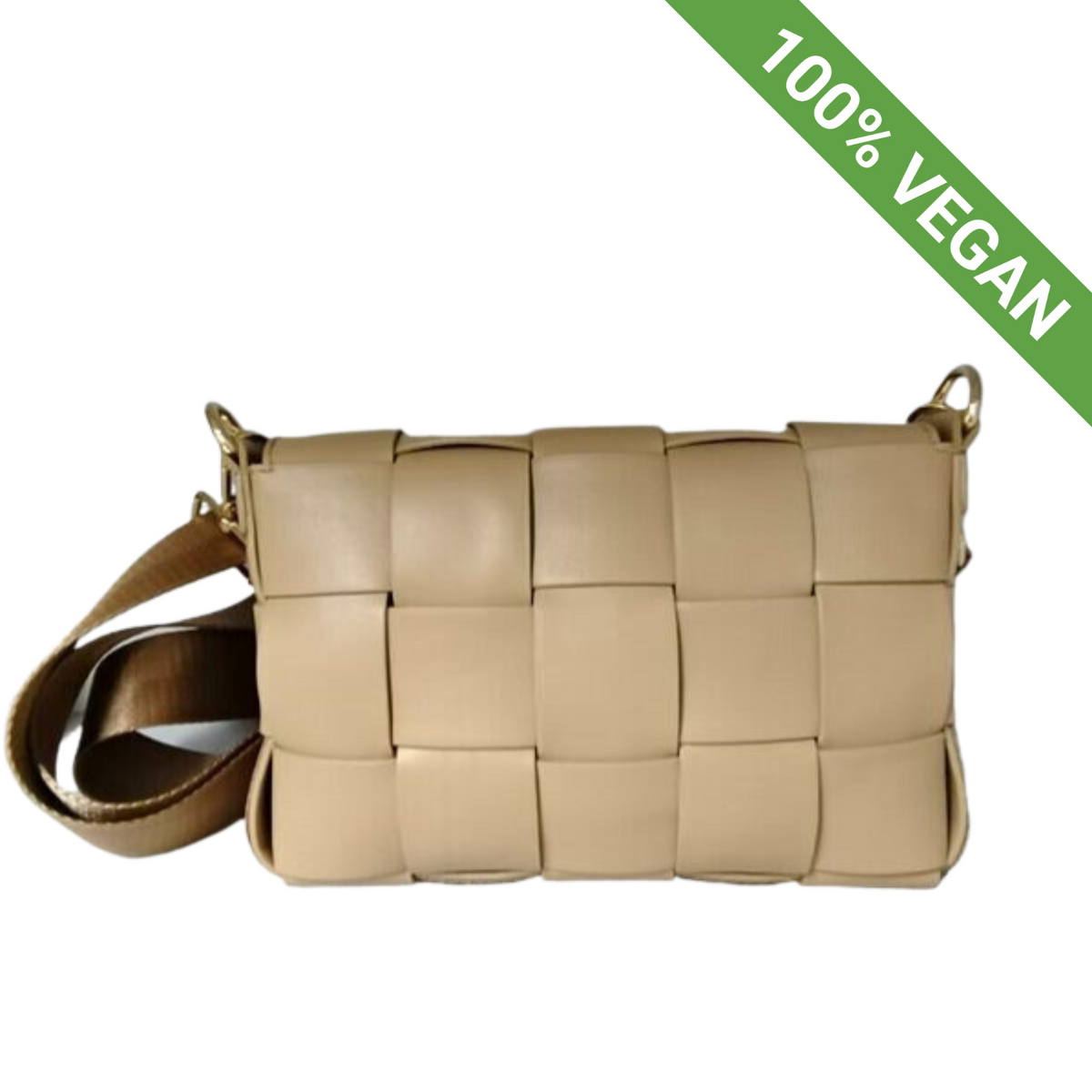 New | Braided Shoulder Bag | Camel | Vegan – STOCKHOLM