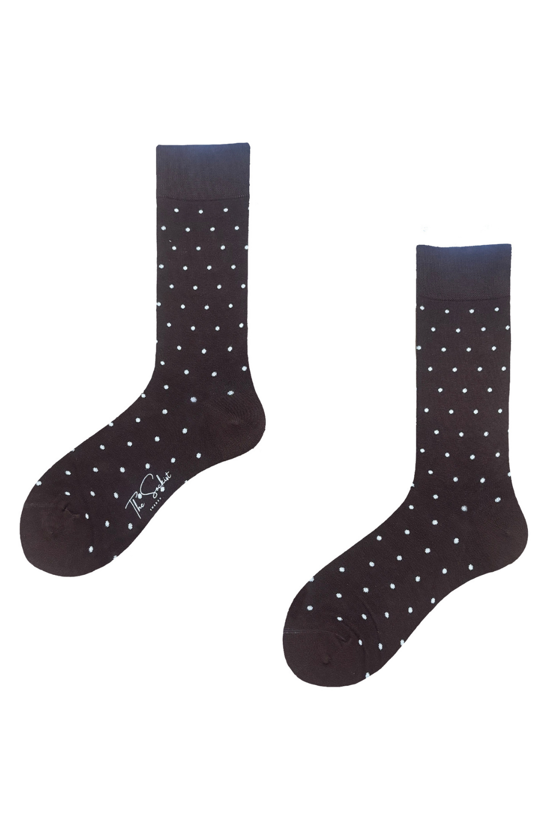 Socks | Brown | White Dots | Cotton