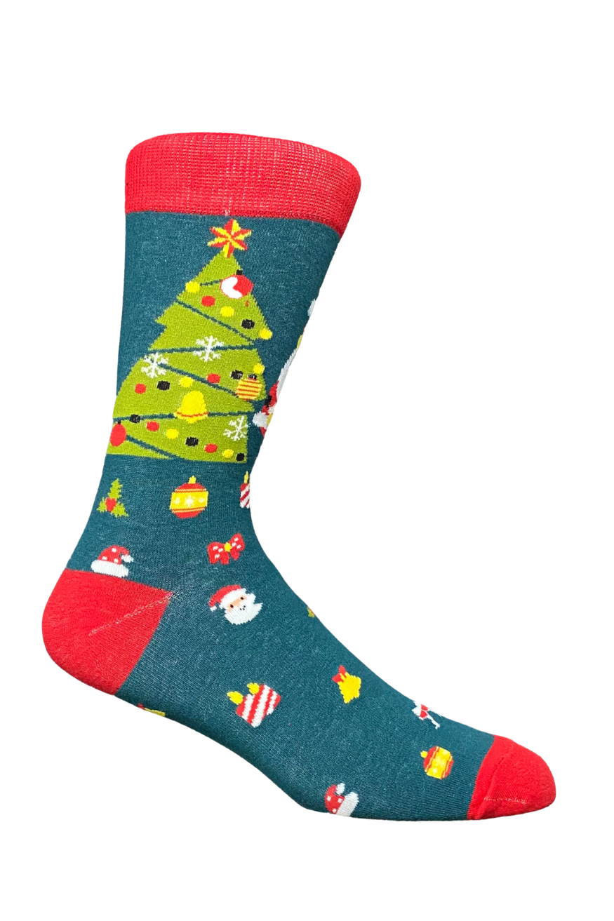 Socks | Christmas | Santa Tree | Cotton