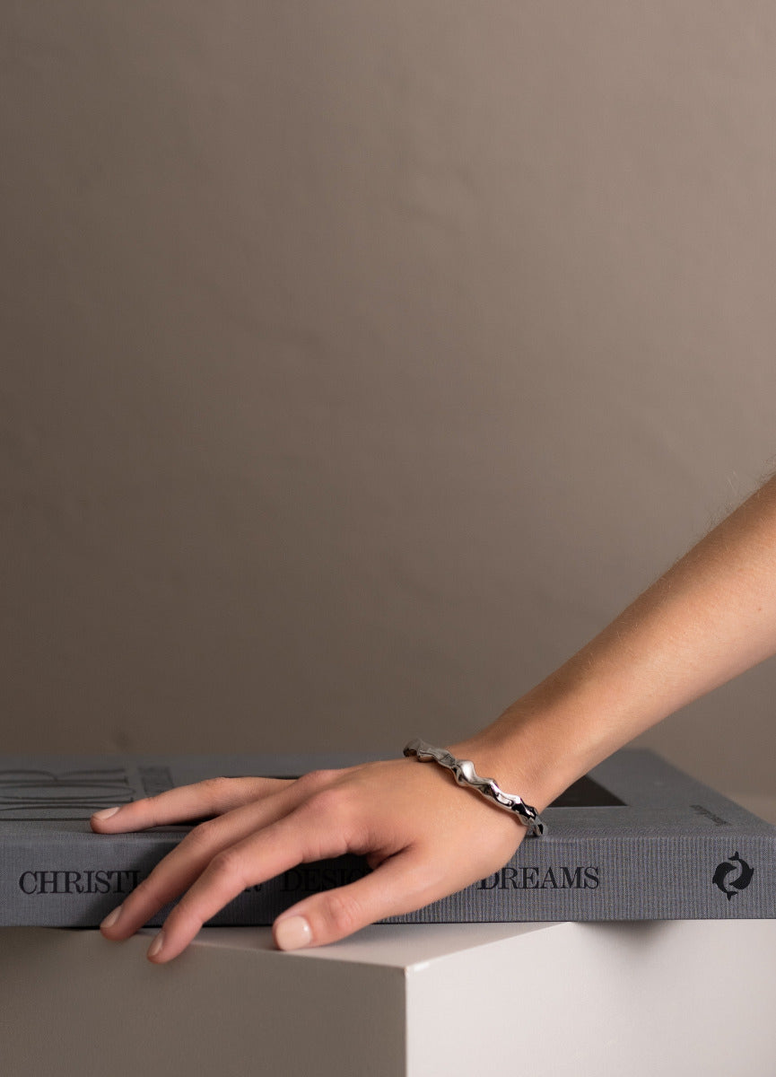 Bangle | Chunky Cuff | Silver Plated