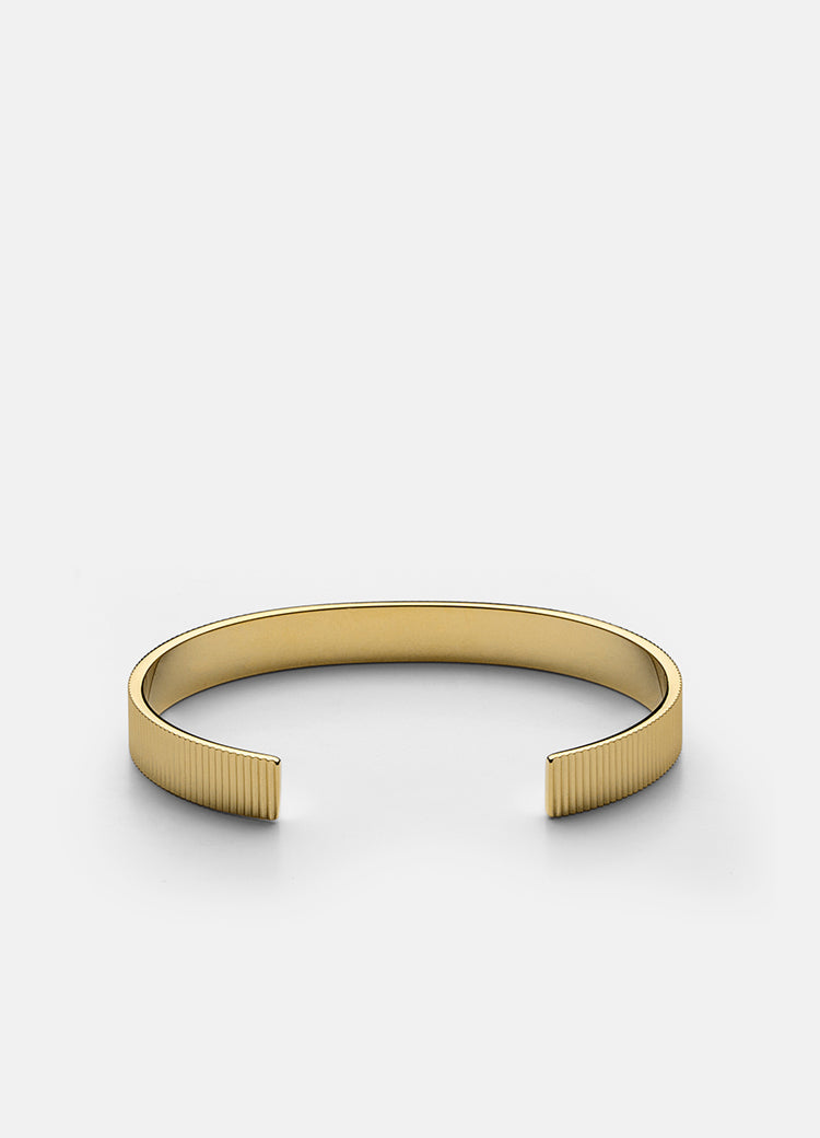 Bangle | Ribbed | Gold - STOCKHOLM