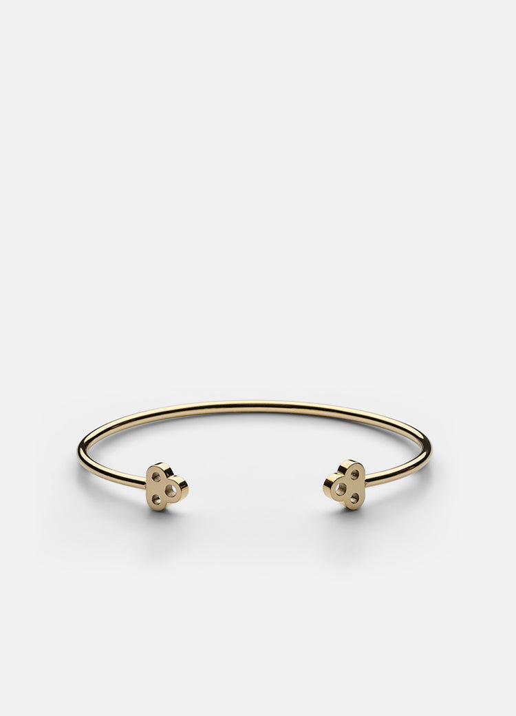 Bangle | Open Key Cuff | Gold - STOCKHOLM