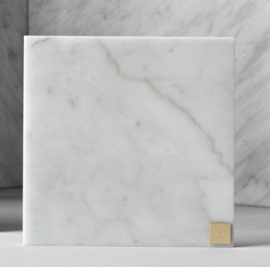 Marble plate | 15x15cm | Carrara - STOCKHOLM 