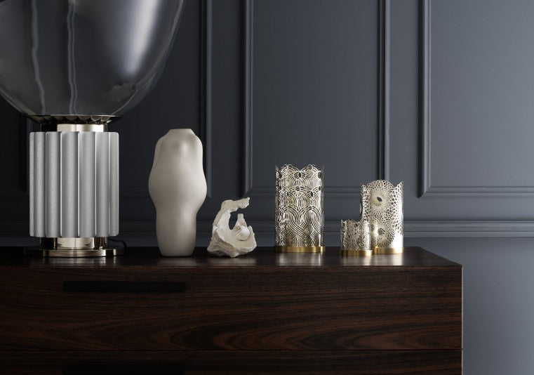 Candle Holder | Lara Bohinc | Silver | Lunar Small - STOCKHOLM