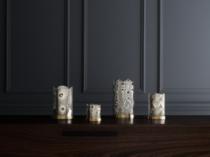 Candle Holder | Lara Bohinc | Silver | Lunar Small - STOCKHOLM