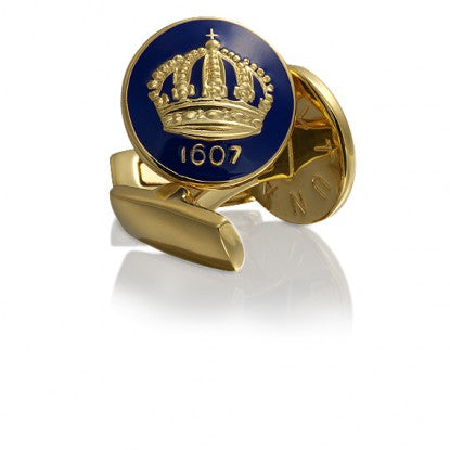 Cufflinks | The Skultuna Crown Gold | Royal Blue - STOCKHOLM