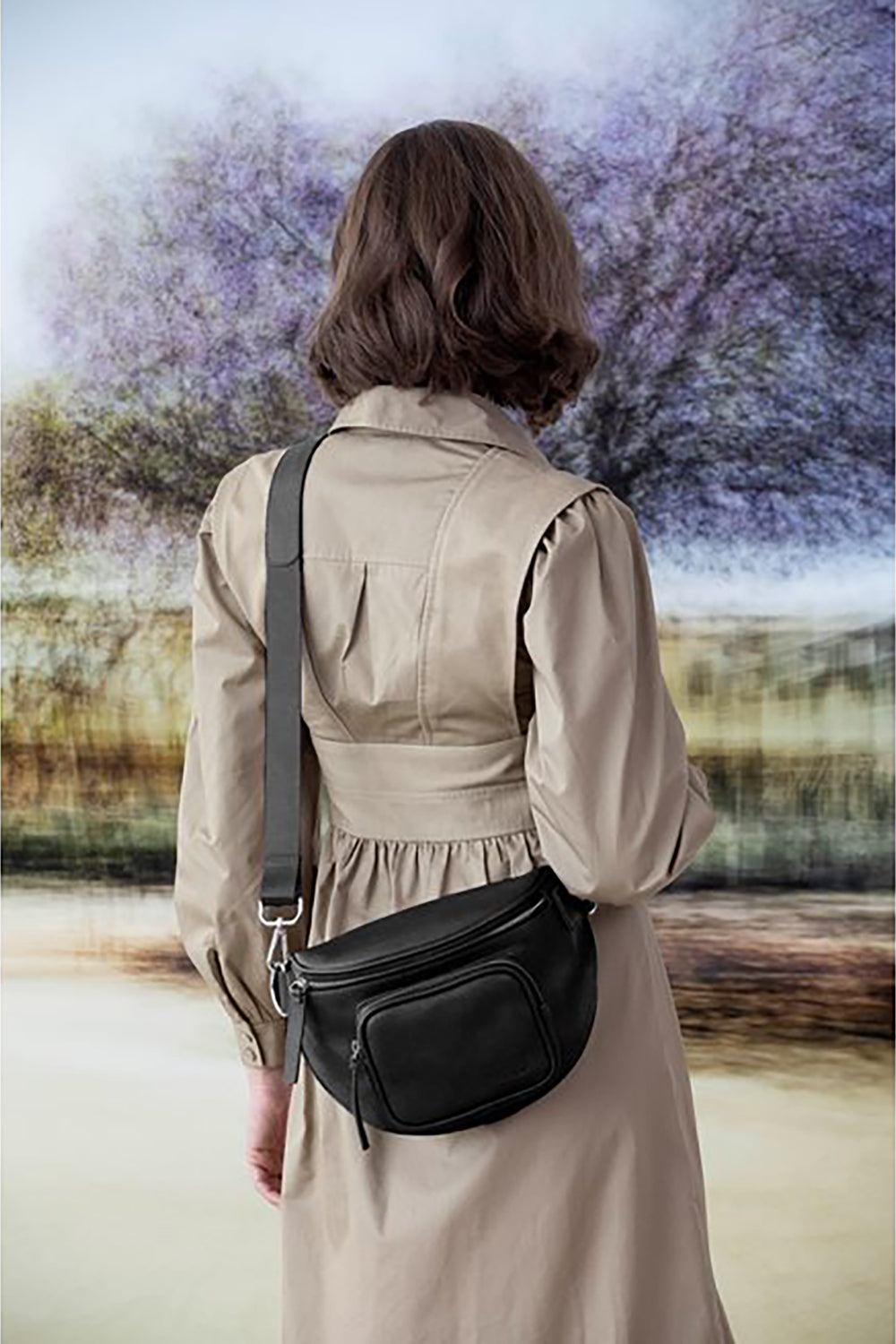 Sport belt bag | Palermo | Black | Vegan