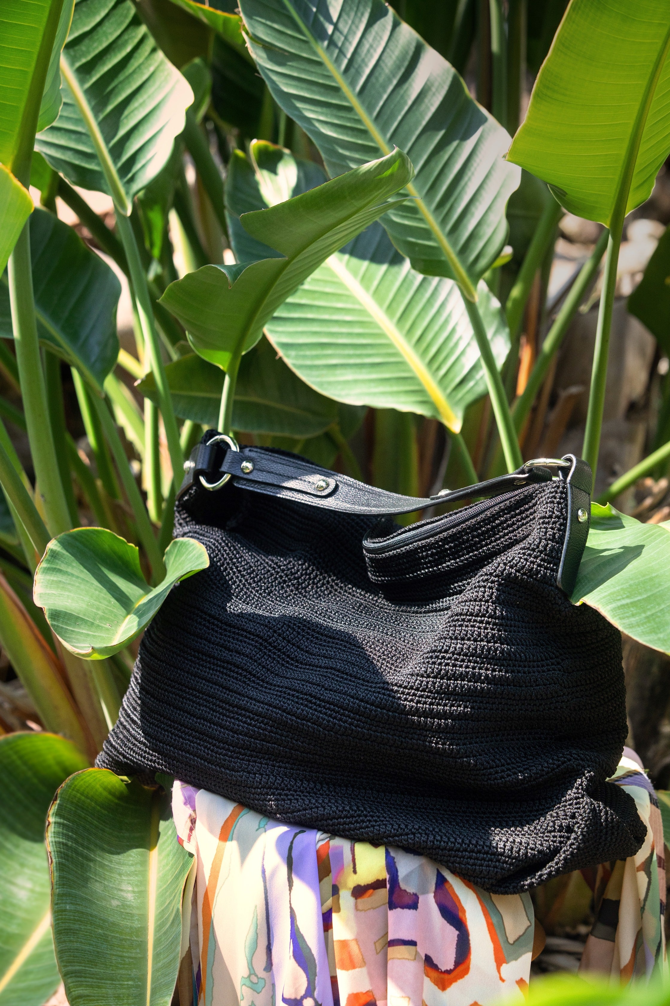 Shopper | Black | Crochet