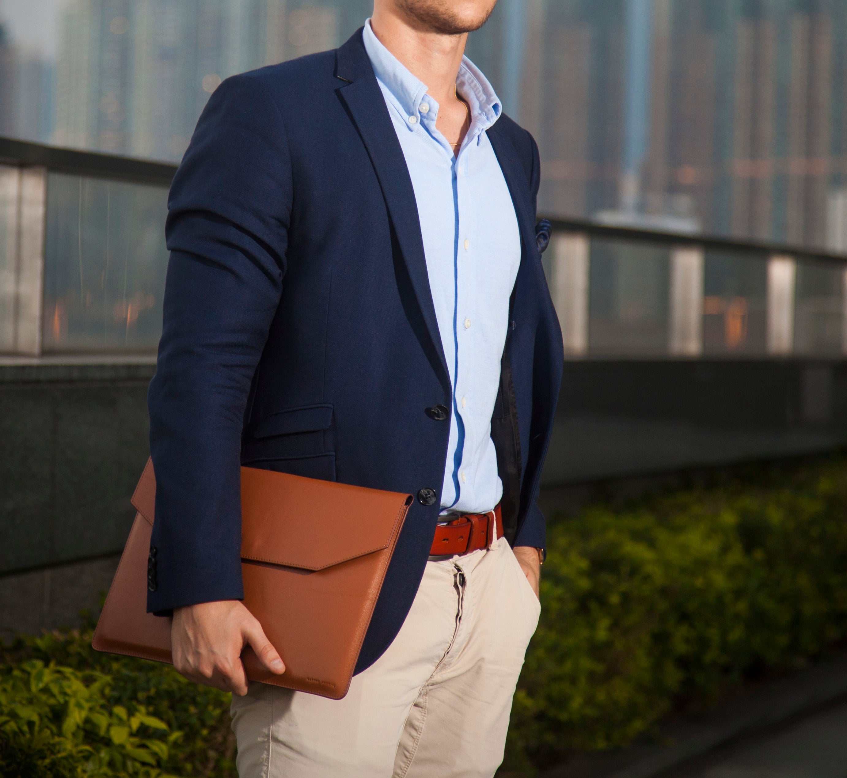 Macbook Sleeve | Tan | Calf Leather - STOCKHOLM