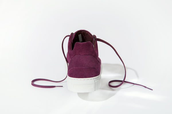 Sneakers | Breathable | Suede| Nejlika Burgundy - STOCKHOLM 