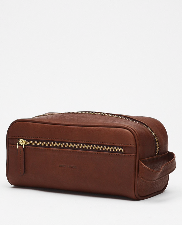 Toiletry Bag | Genova | Chestnut Leather - STOCKHOLM