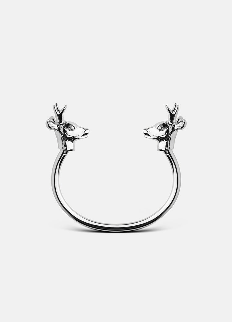 Bangle | The Nordic Series Deer | Polished Steel - STOCKHOLM