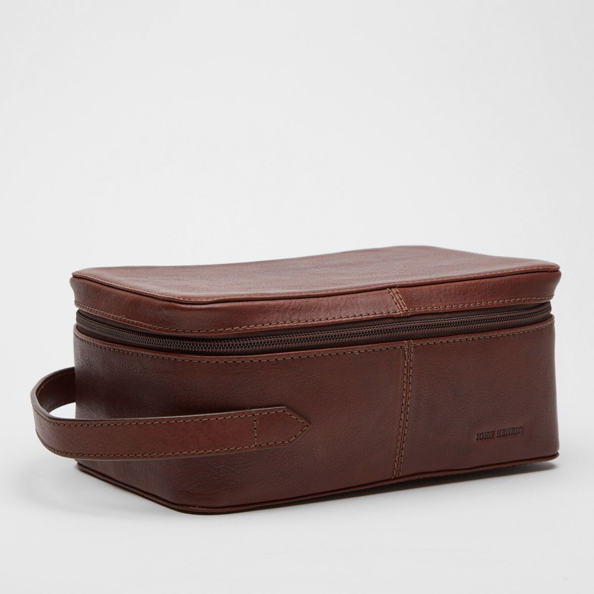 Toiletry Bag | Velia | Chestnut Leather - STOCKHOLM