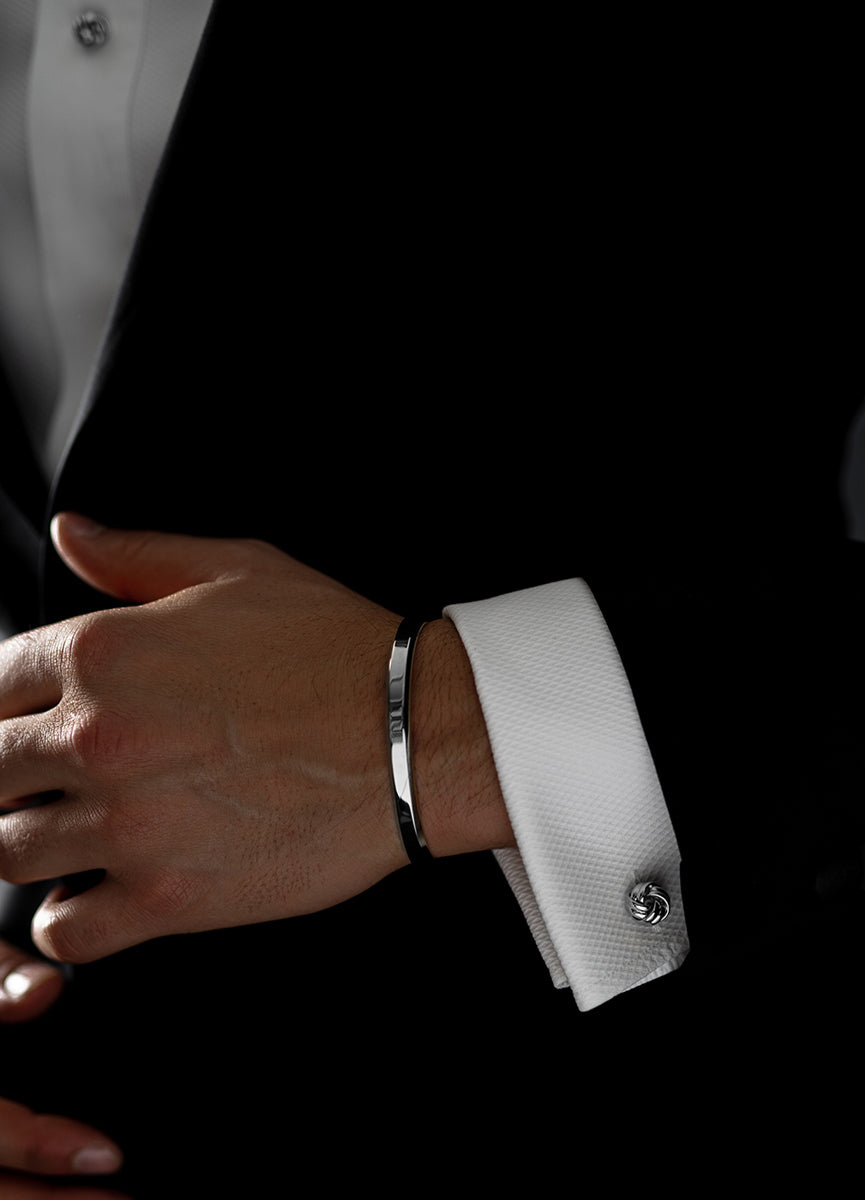 Cufflinks | Black Tie Collection | Silver Knot - STOCKHOLM
