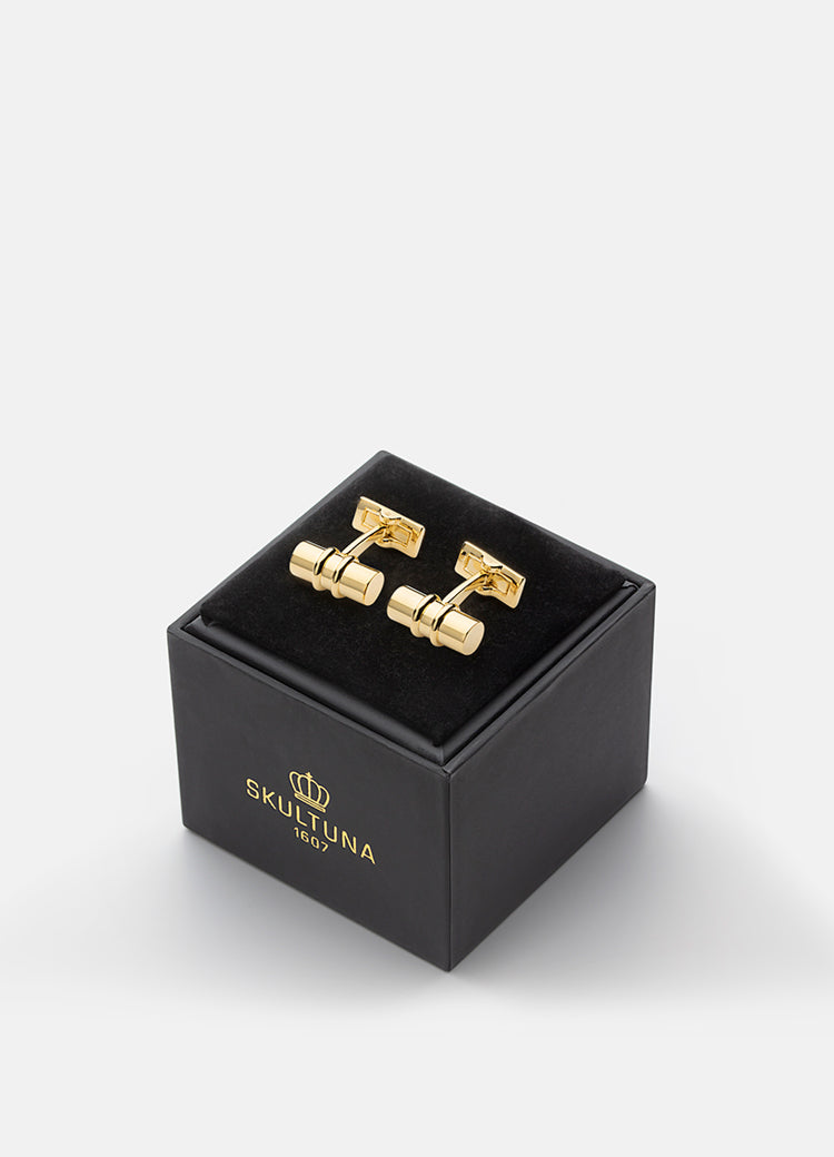 Cufflinks | Black Tie Collection | Gold Bar - STOCKHOLM
