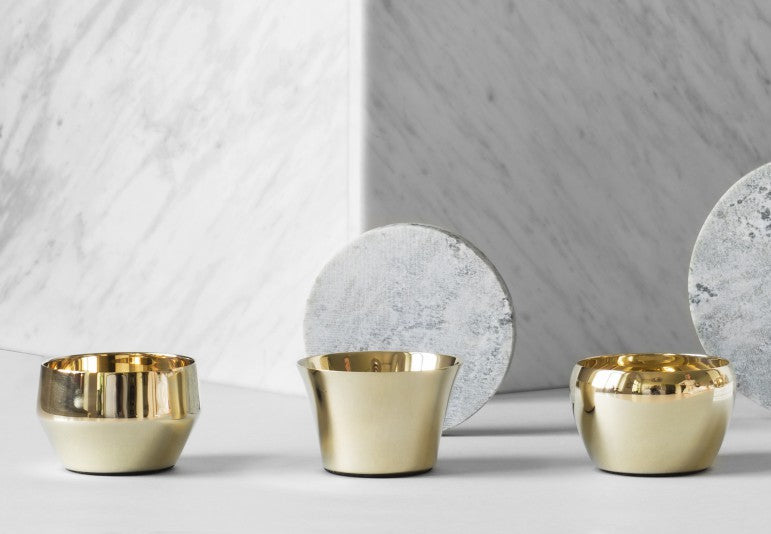 Candle Holder Kin | Set of 3 | Brass - STOCKHOLM