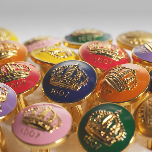 Cufflinks | The Skultuna Crown Gold | Baroque Black - STOCKHOLM