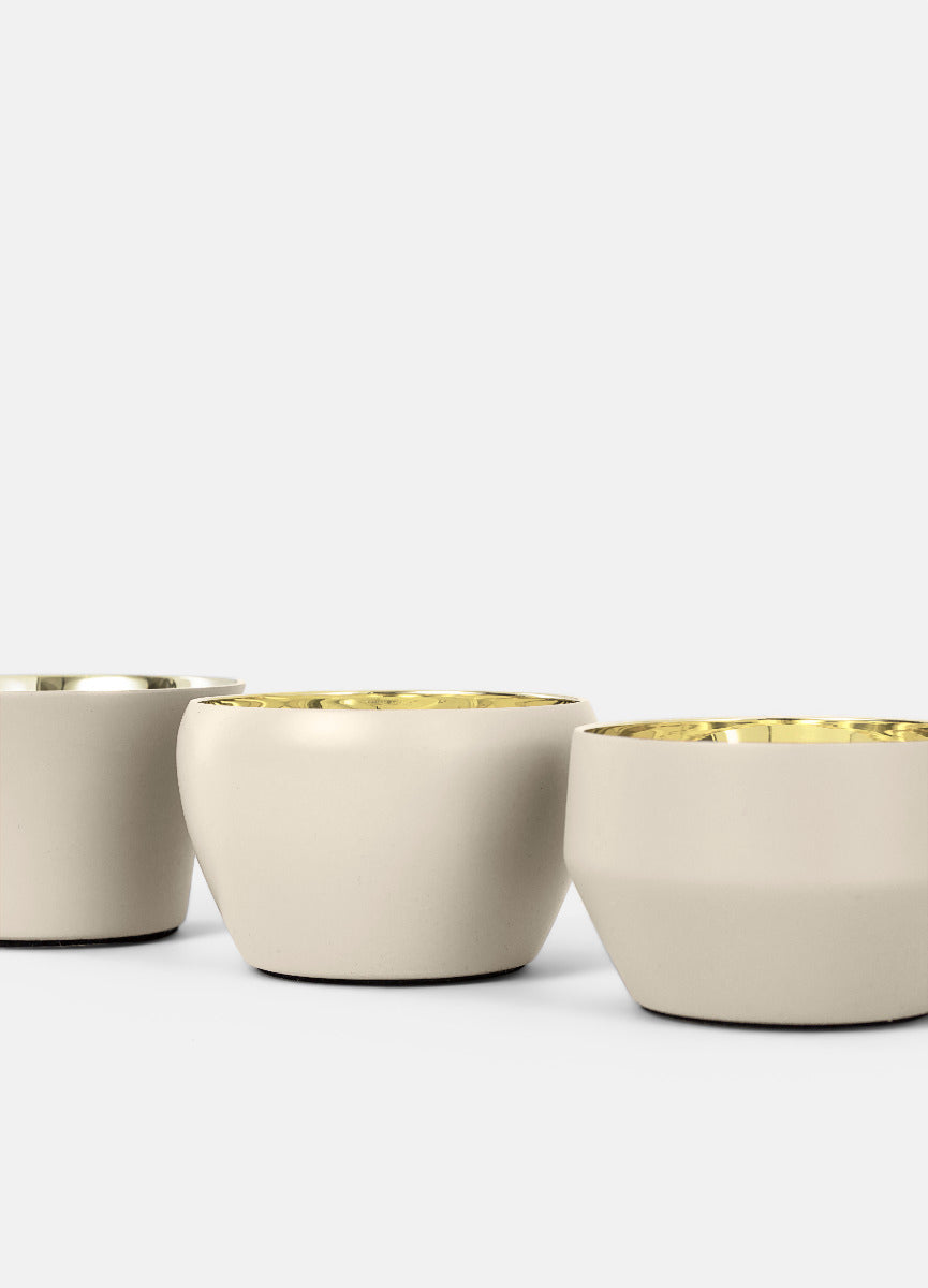 Candle Holder Kin | Set of 3 | Beige - STOCKHOLM