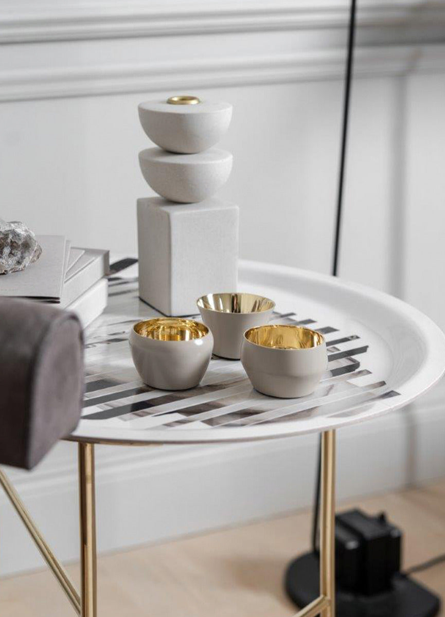 Candle Holder Kin | Set of 3 | Beige - STOCKHOLM