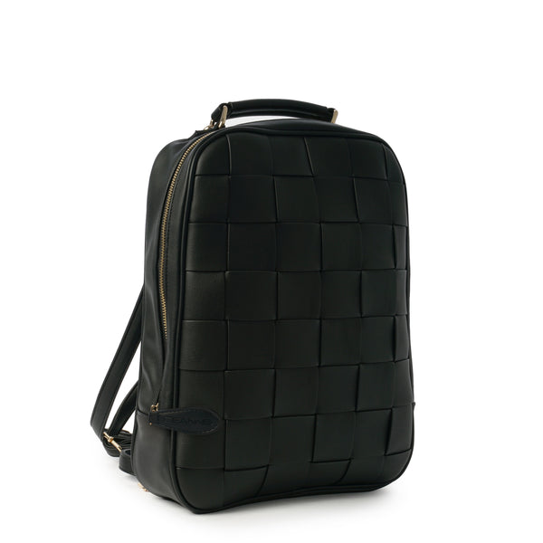 Backpack | Ravenna | Braided Strap | Black | Vegan