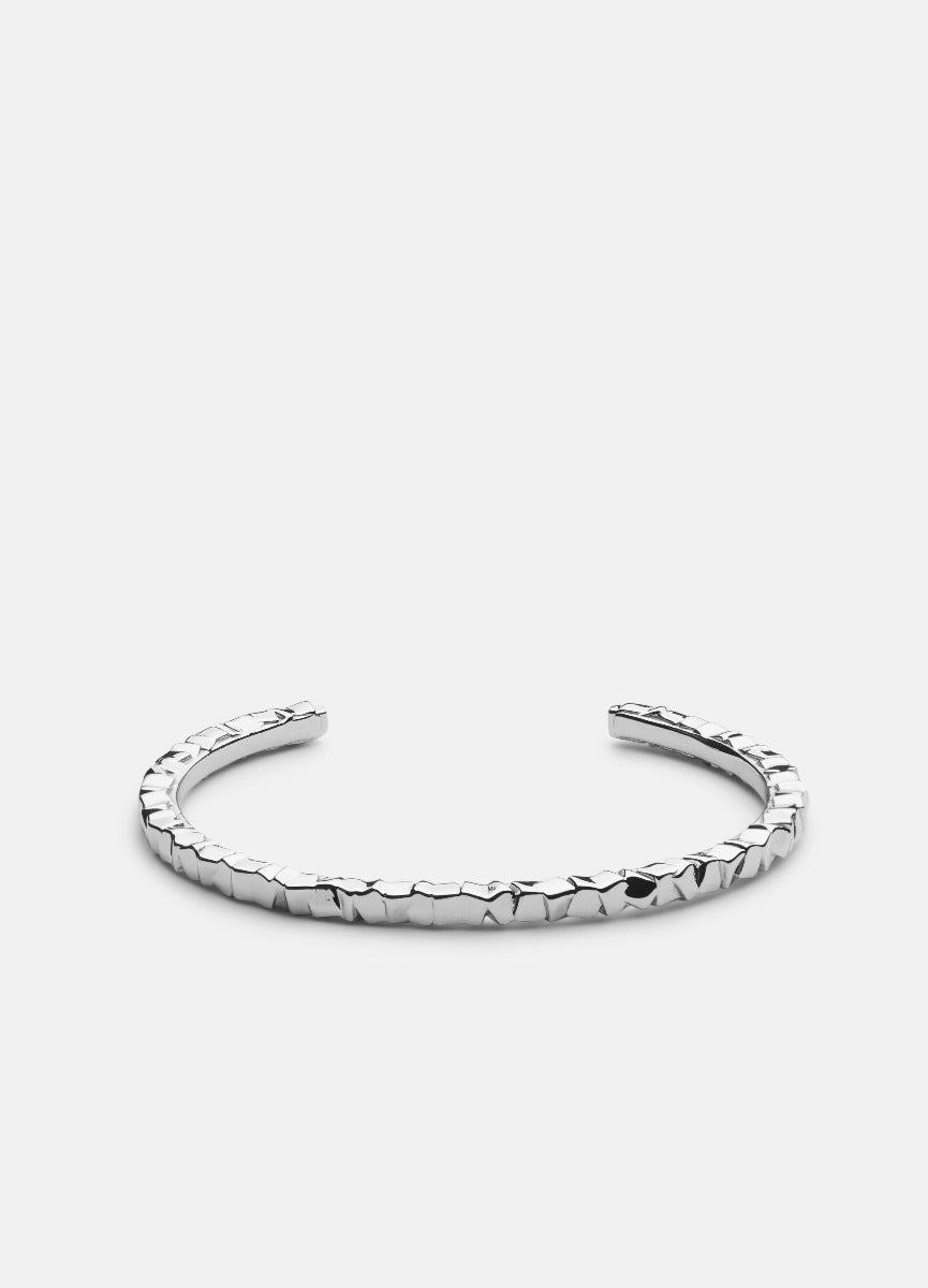 Bangle | Morph | Thin Cuff | Silver Plated